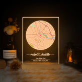 Custom Location Map Acrylic Night Light (MAP13)