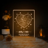 Personalized Night Sky Star Map by Date – Custom Constellation Print & Night Light (STAR01AB)