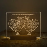 Personalized Night Sky Star Map by Date – Custom Constellation Print & Night Light (STAR01J)