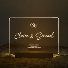 Personalized Couple Name LED Acrylic Night Light (NNV02)