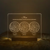 Personalized Night Sky Star Map by Date – Custom Constellation Print & Night Light (STAR01E)