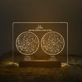 Personalized Night Sky Star Map by Date – Custom Constellation Print & Night Light (STAR01D)