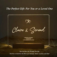 Personalized Couple Name LED Acrylic Night Light (NNV02)