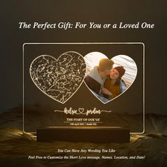 Personalized Star Map and Photo Light (STAR01V)