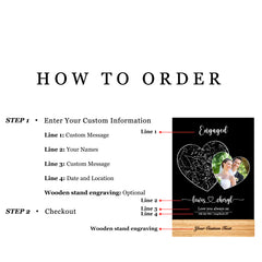 Personalized Engagement Star Map and Photo Light (STAR01K)