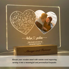 Personalized Star Map and Photo Light (STAR01V)