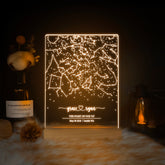 Personalized Night Sky Star Map by Date – Custom Constellation Print & Night Light (STAR01)