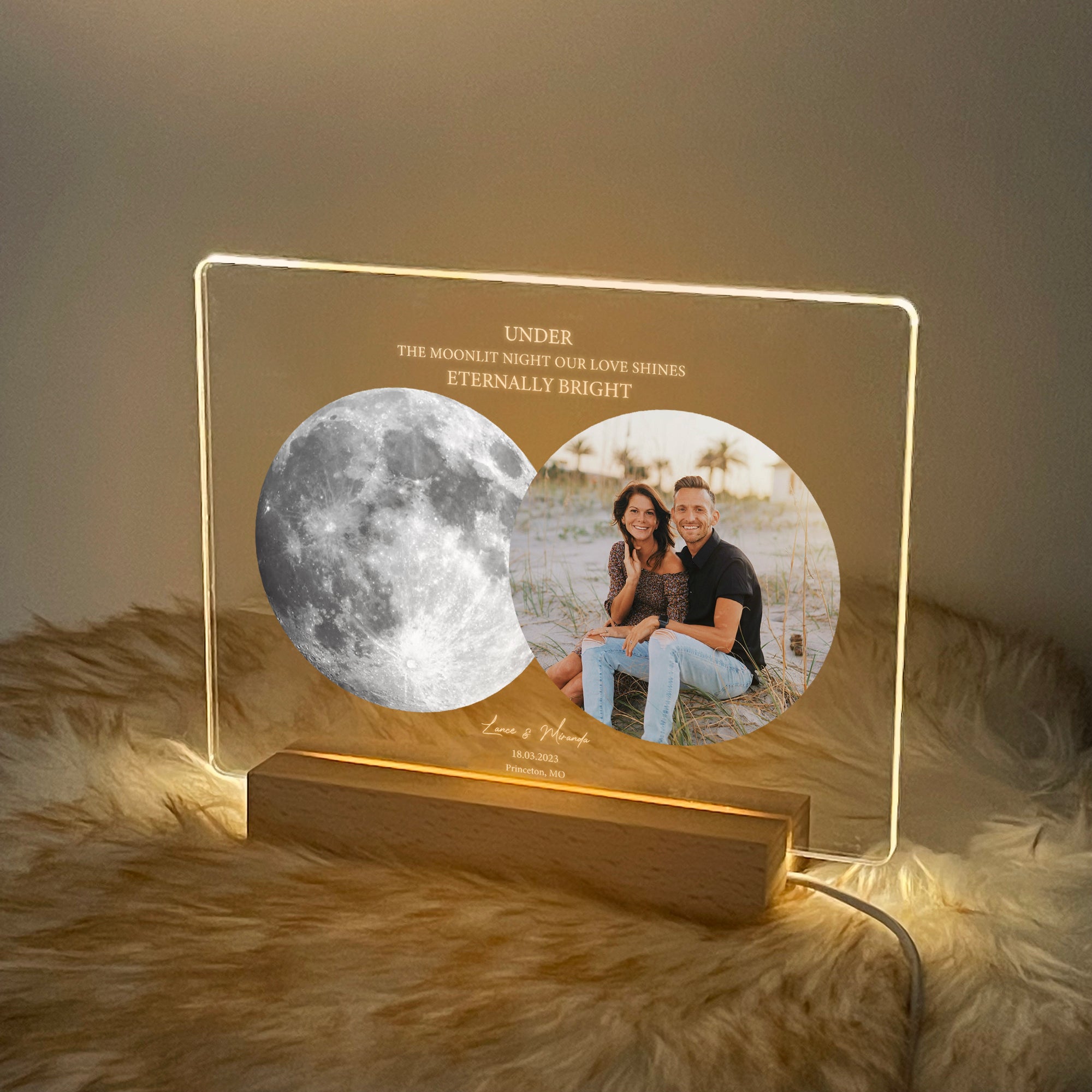 Personalized Moon Phase and Photo Light (3MV01)