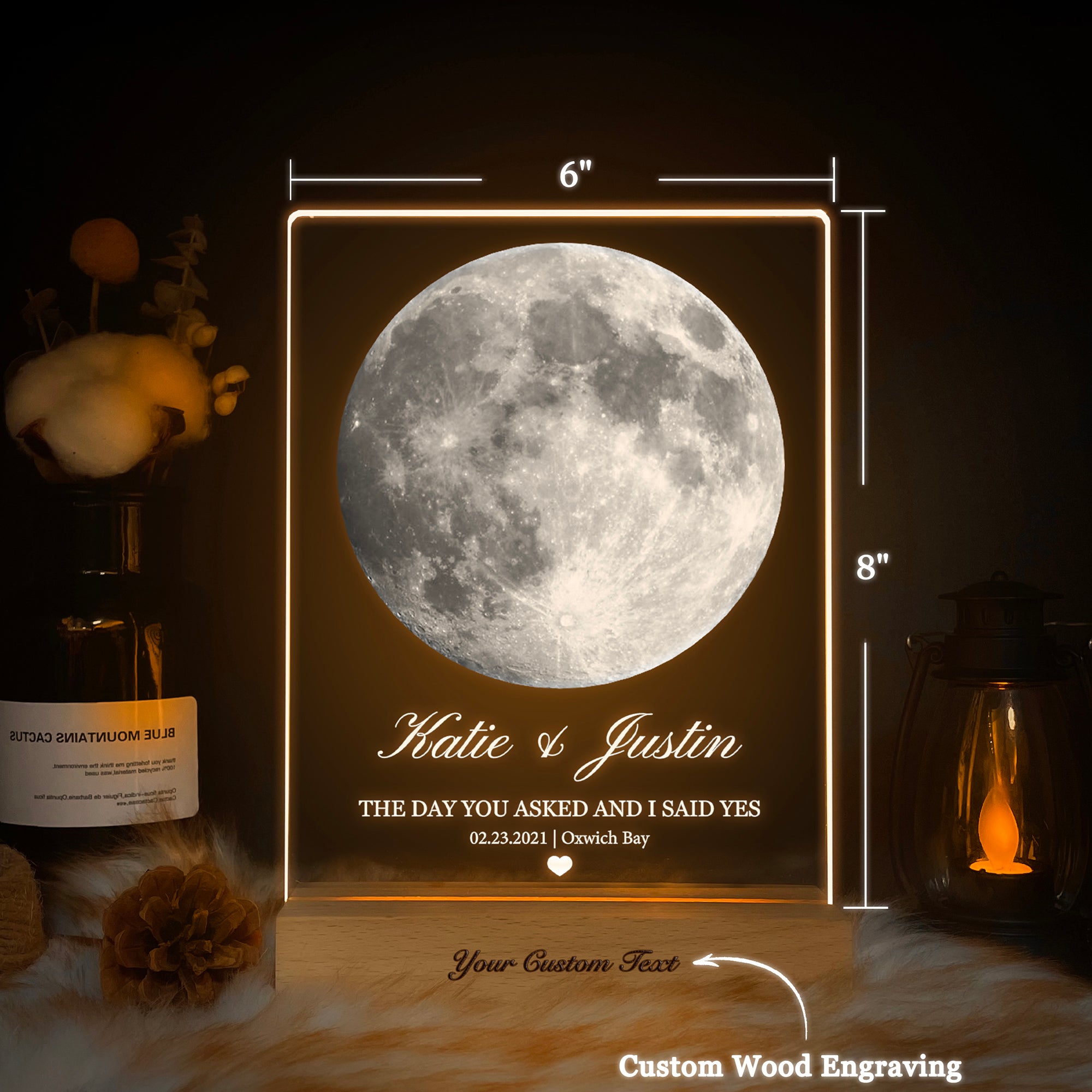 Personalized Moon Phase Light (3MV03)