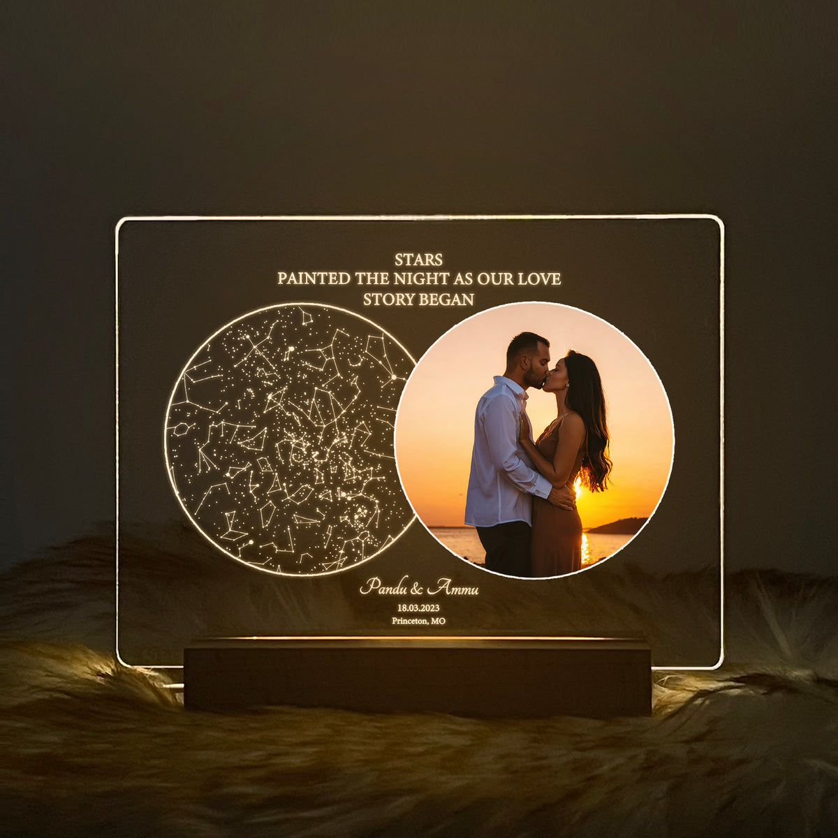 Personalized Star Map and Photo Light (STAR01W)