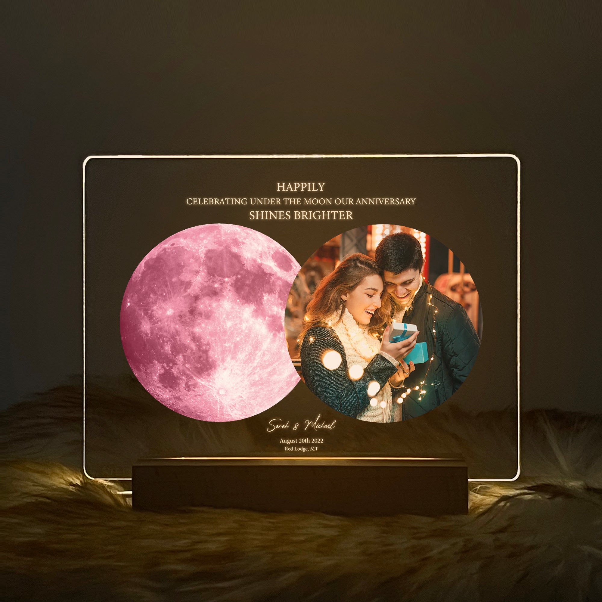Personalized Moon Phase and Photo Light (3MV06)