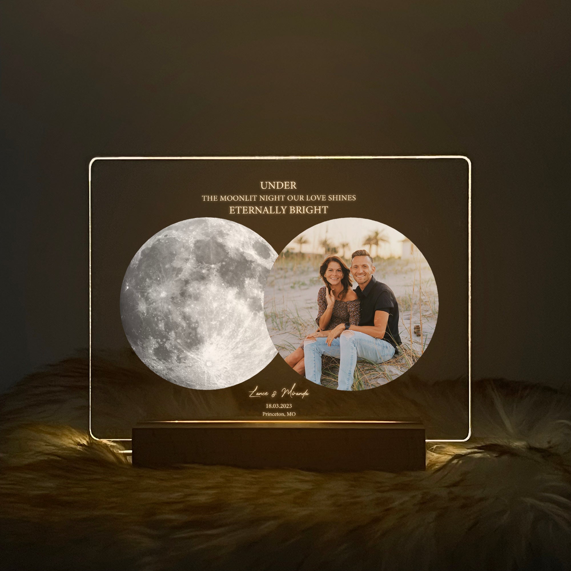 Personalized Moon Phase and Photo Light (3MV01)