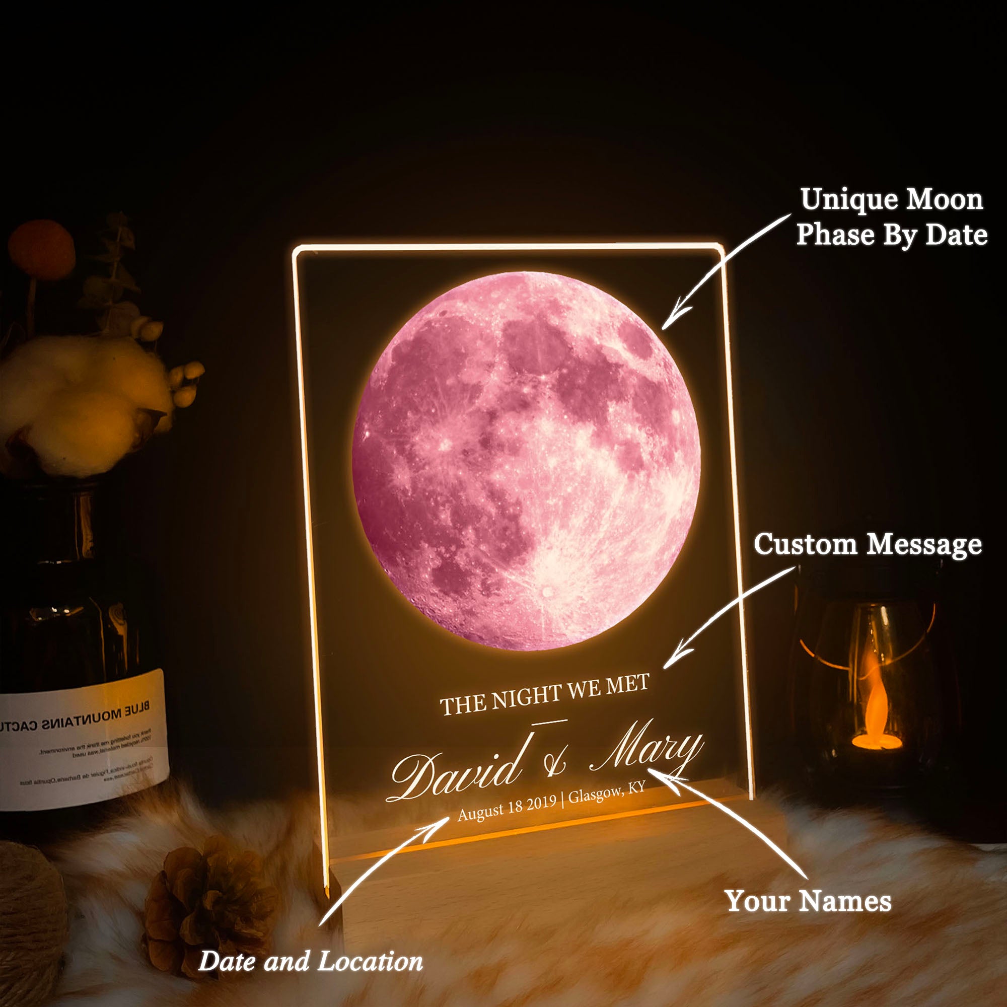 Personalized Moon Phase Light (3MV05)