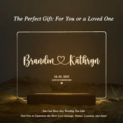 Personalized Couple Name LED Acrylic Night Light (NNV01)