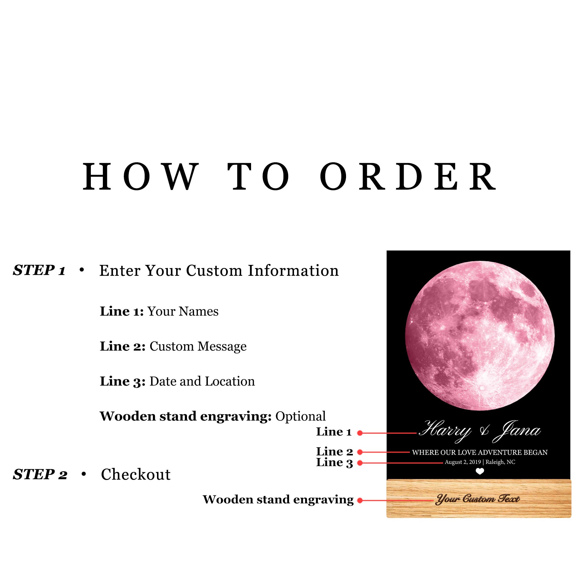 Personalized Moon Phase Light (3MV04)