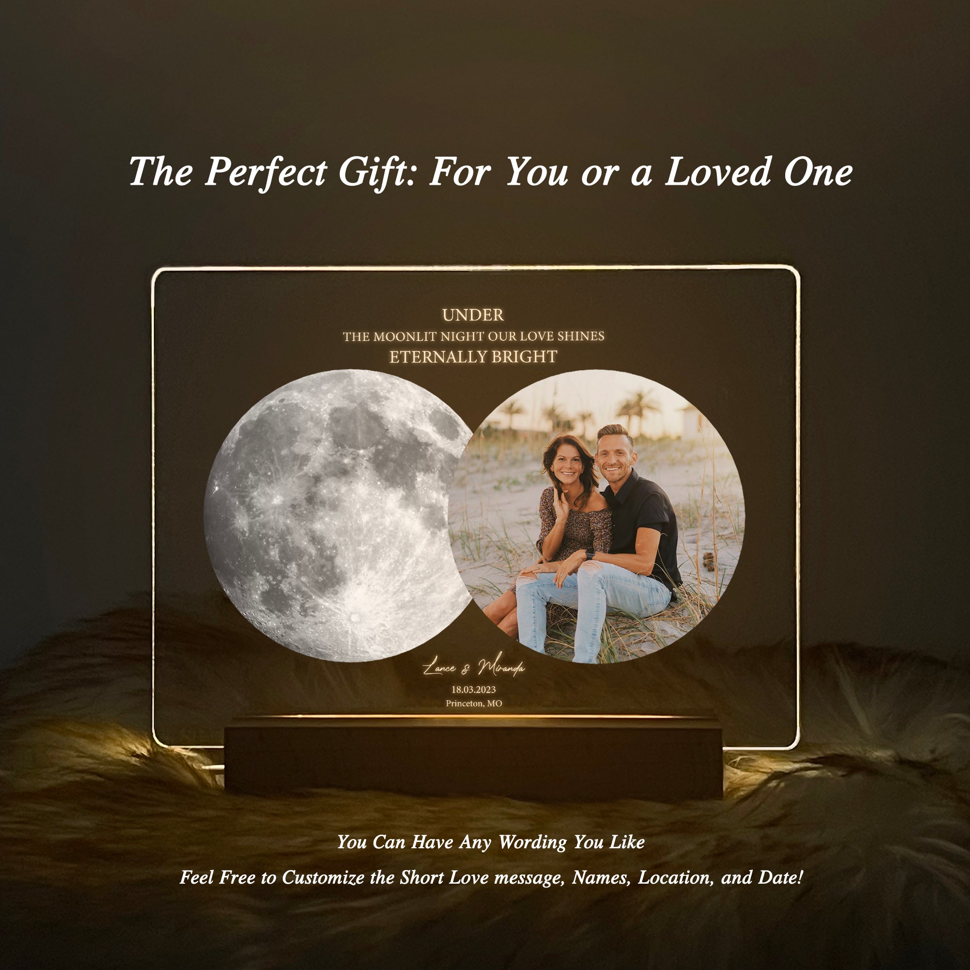 Personalized Moon Phase and Photo Light (3MV01)