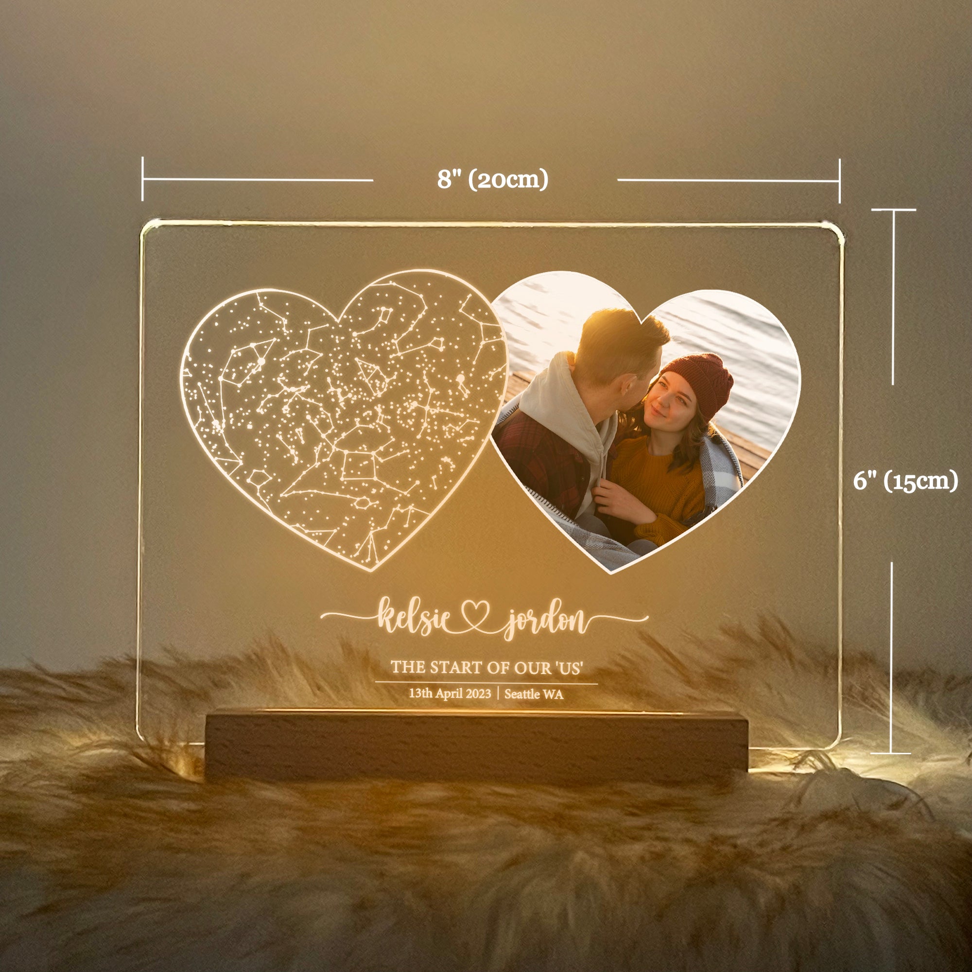 Personalized Star Map and Photo Light (STAR01V)