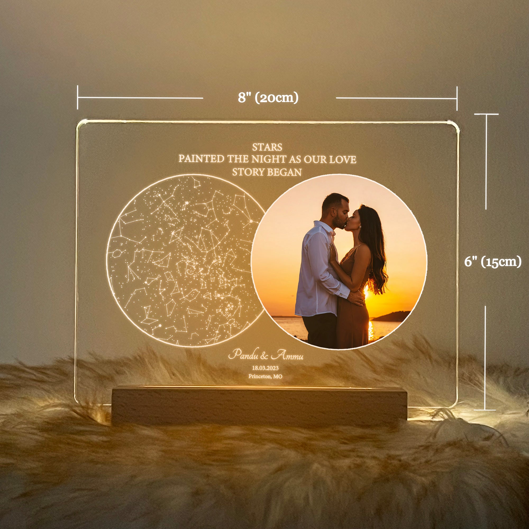 Personalized Star Map and Photo Light (STAR01W)