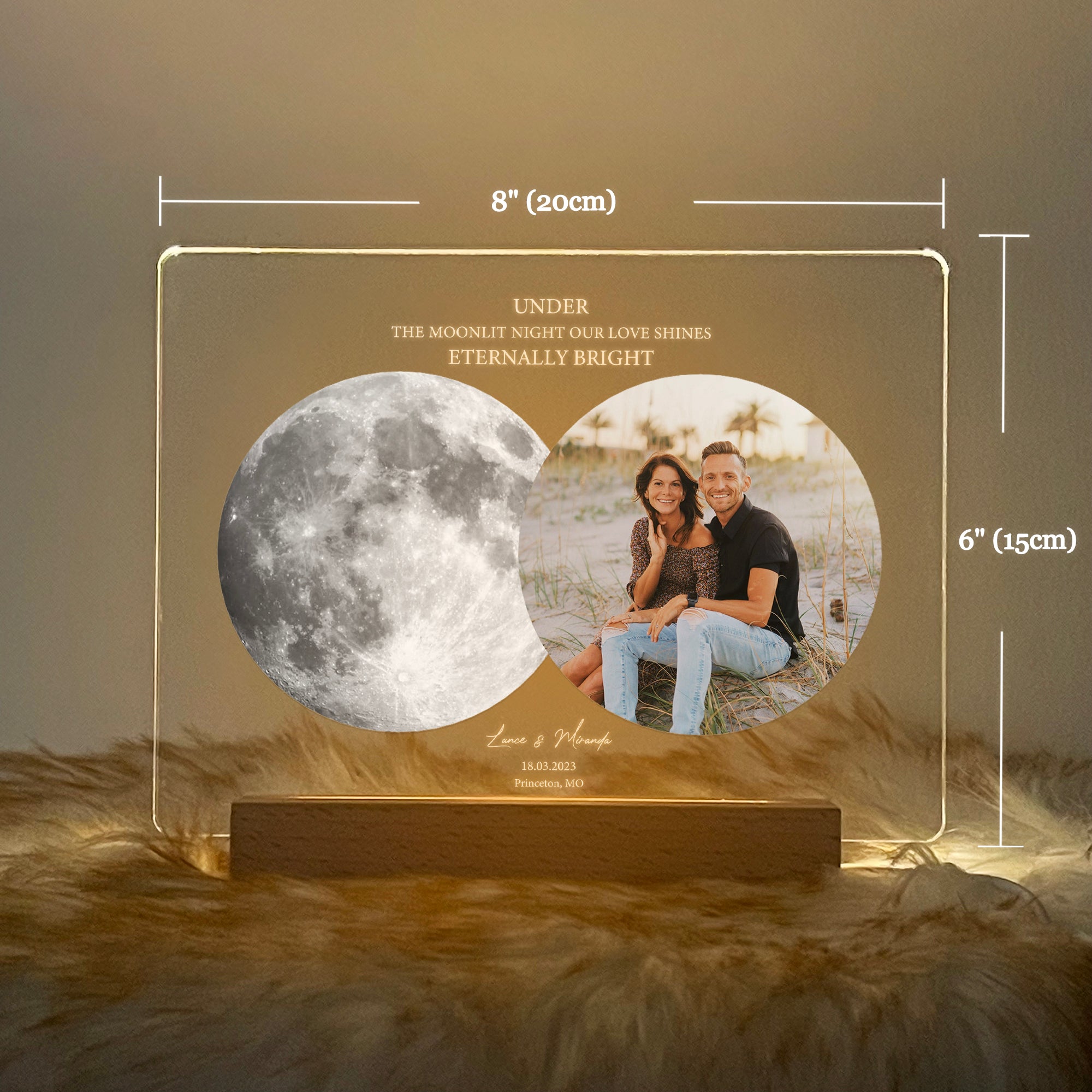 Personalized Moon Phase and Photo Light (3MV01)