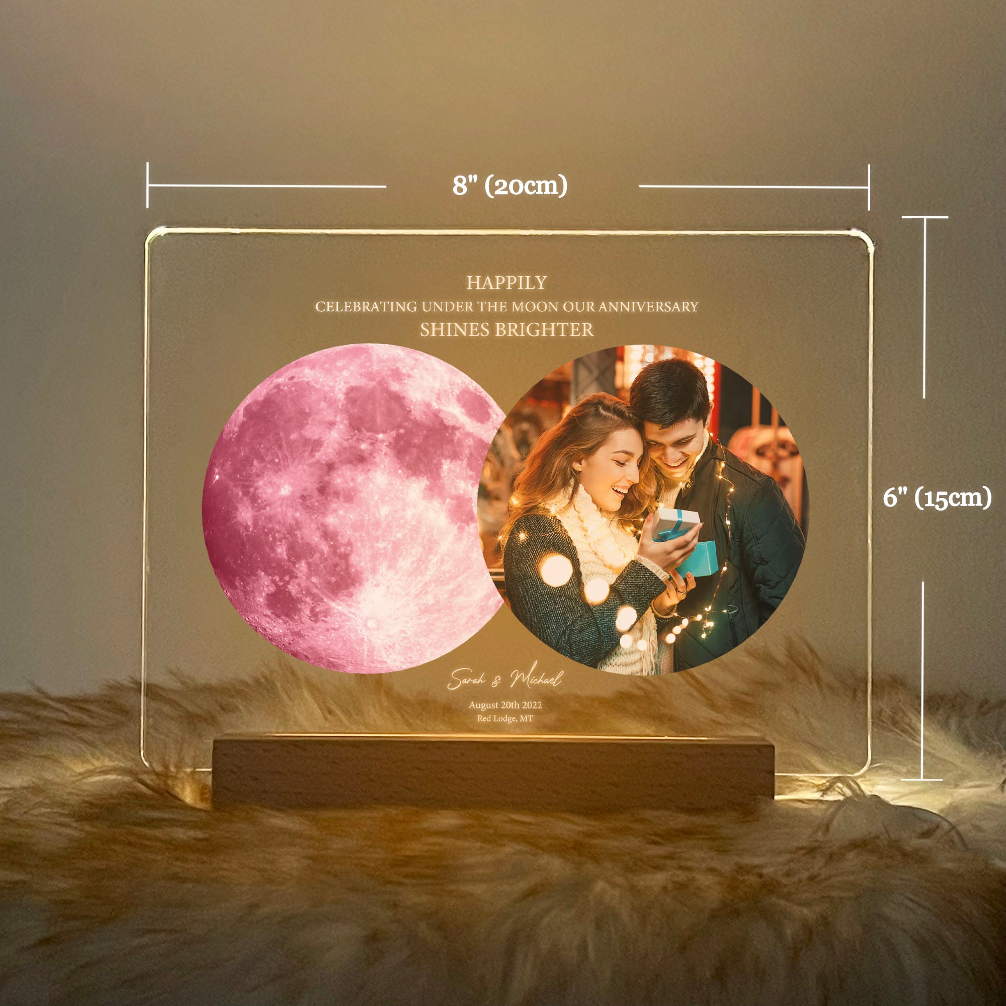 Personalized Moon Phase and Photo Light (3MV06)