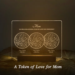 Personalized Night Sky Star Map by Date – Custom Constellation Print & Night Light (STAR01E)