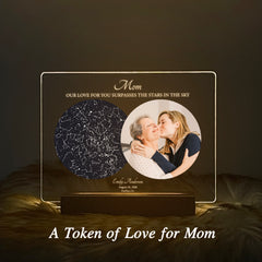 Personalized Night Sky Star Map by Date – Custom Constellation Print & Night Light (STAR01C)